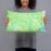 Person holding 20x12 Custom Mount Elbert Colorado Map Throw Pillow in Watercolor