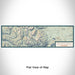 Flat View of Map Custom Mount Elbert Colorado Map Enamel Mug in Woodblock