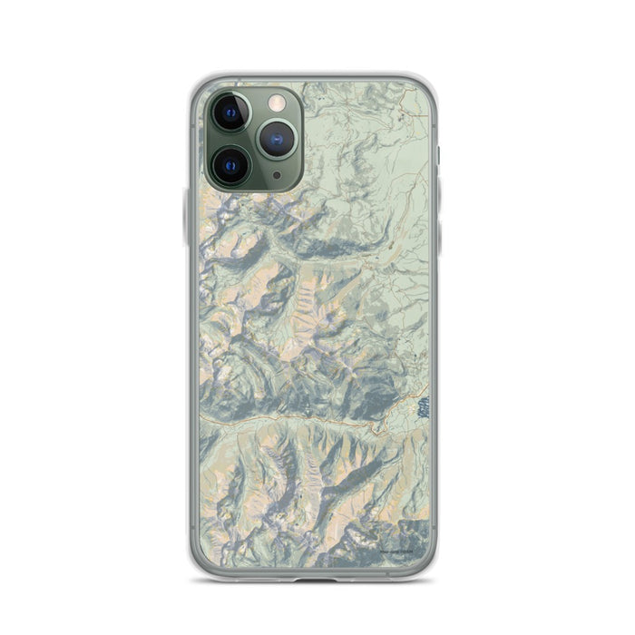 Custom Mount Elbert Colorado Map Phone Case in Woodblock