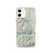 Custom Mount Elbert Colorado Map iPhone 12 Phone Case in Woodblock