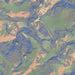 Mount Evans Colorado Map Print in Afternoon Style Zoomed In Close Up Showing Details