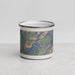 Front View Custom Mount Evans Colorado Map Enamel Mug in Afternoon