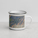 Right View Custom Mount Evans Colorado Map Enamel Mug in Afternoon