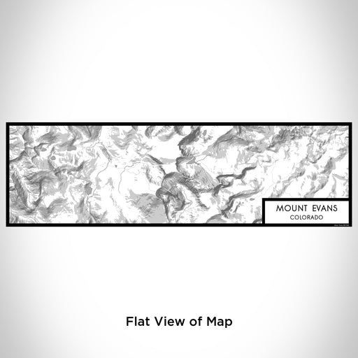 Flat View of Map Custom Mount Evans Colorado Map Enamel Mug in Classic