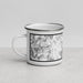 Left View Custom Mount Evans Colorado Map Enamel Mug in Classic