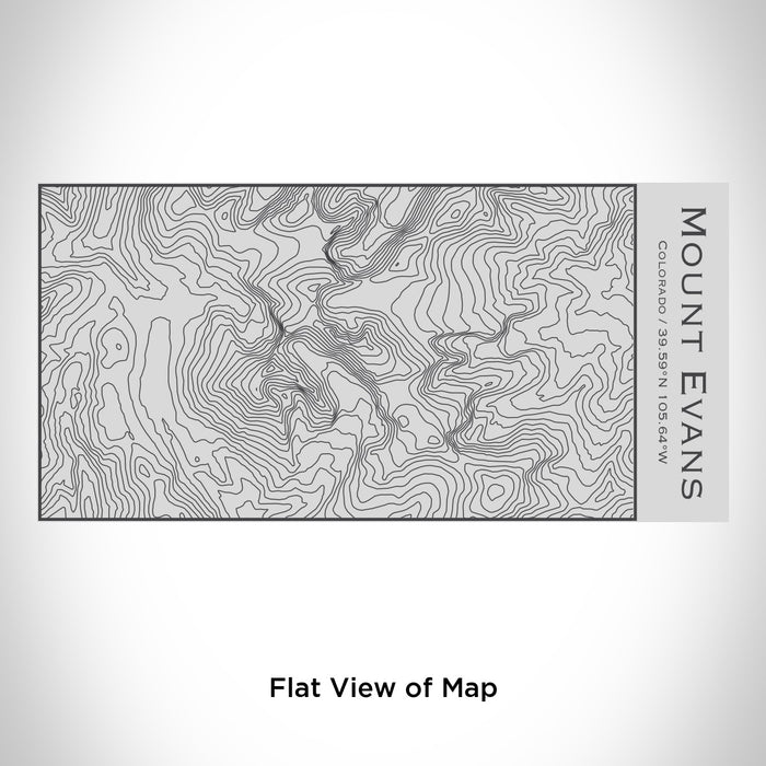 Rendered View of Mount Evans Colorado Map Engraving on 17oz Stainless Steel Insulated Cola Bottle