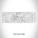 Rendered View of Mount Evans Colorado Map Engraving on 10oz Stainless Steel Insulated Cup with Sliding Lid in White