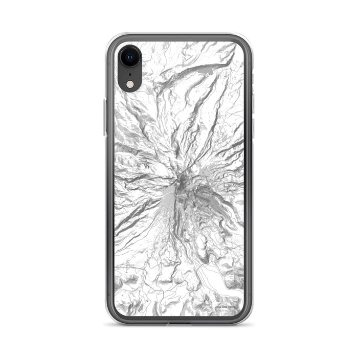 Custom Mount Hood Oregon Map Phone Case in Classic