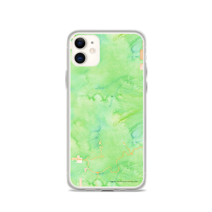 Custom Mount Hood Oregon Map Phone Case in Watercolor