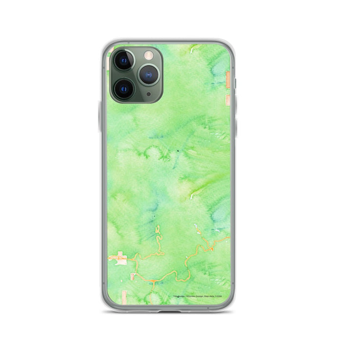 Custom Mount Hood Oregon Map Phone Case in Watercolor