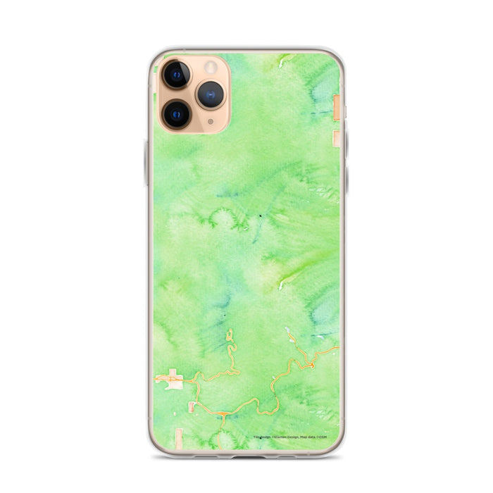 Custom Mount Hood Oregon Map Phone Case in Watercolor