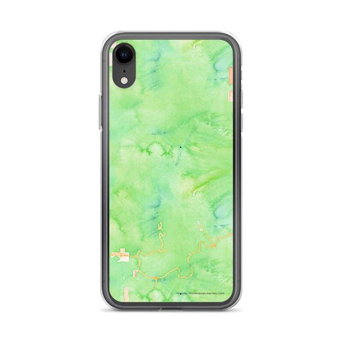 Custom Mount Hood Oregon Map Phone Case in Watercolor