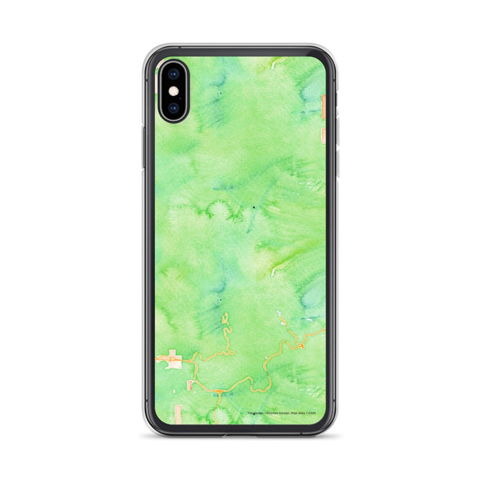 Custom Mount Hood Oregon Map Phone Case in Watercolor