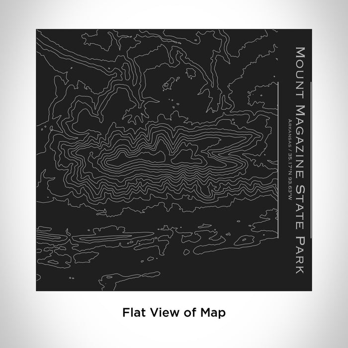 Mt. Magazine Map Mount Magazine State Park - Arkansas Engraved Topographic Map Tumbler ...