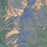 Mount Mansfield Vermont Map Print in Afternoon Style Zoomed In Close Up Showing Details