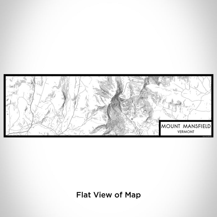 Flat View of Map Custom Mount Mansfield Vermont Map Enamel Mug in Classic