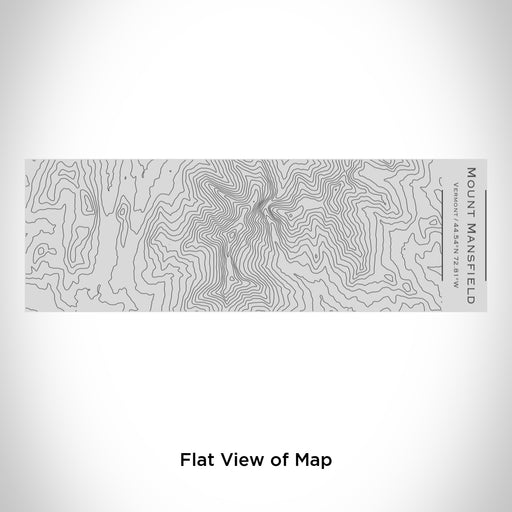 Rendered View of Mount Mansfield Vermont Map Engraving on 10oz Stainless Steel Insulated Cup with Sipping Lid