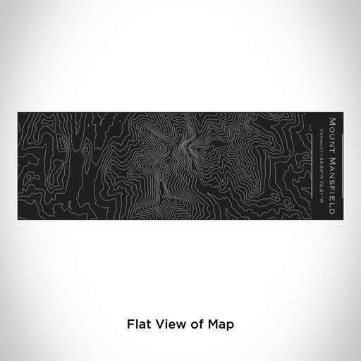 Rendered View of Mount Mansfield Vermont Map Engraving on 10oz Stainless Steel Insulated Cup with Sliding Lid in Black