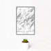 12x18 Mount Marcy New York Map Print Portrait Orientation in Classic Style With Small Cactus Plant in White Planter