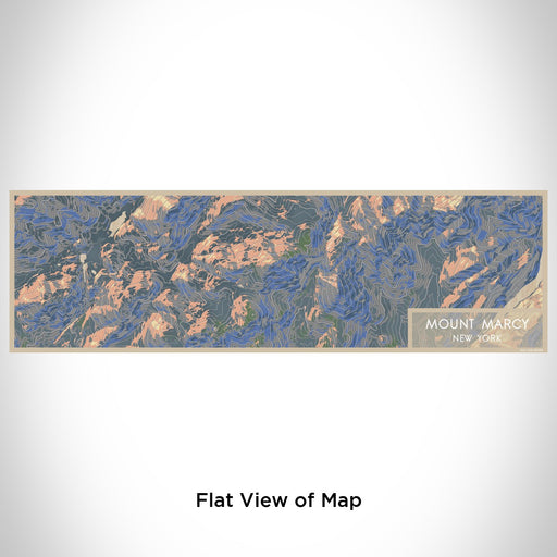 Flat View of Map Custom Mount Marcy New York Map Enamel Mug in Afternoon