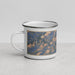 Left View Custom Mount Marcy New York Map Enamel Mug in Afternoon