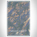 Mount Marcy New York Map Print Portrait Orientation in Afternoon Style With Shaded Background