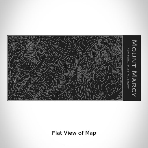 Rendered View of Mount Marcy New York Map Engraving on 17oz Stainless Steel Insulated Cola Bottle in Black