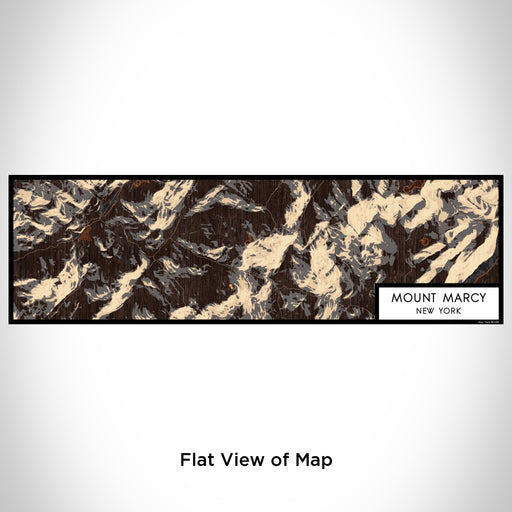 Flat View of Map Custom Mount Marcy New York Map Enamel Mug in Ember