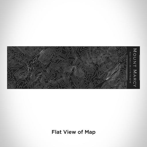 Rendered View of Mount Marcy New York Map Engraving on 10oz Stainless Steel Insulated Cup with Sliding Lid in Black