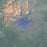 Mount McLoughlin Oregon Map Print in Afternoon Style Zoomed In Close Up Showing Details