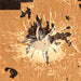 Mount McLoughlin Oregon Map Print in Ember Style Zoomed In Close Up Showing Details