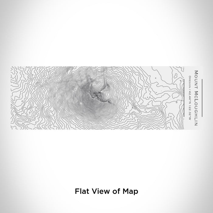 Rendered View of Mount McLoughlin Oregon Map Engraving on 10oz Stainless Steel Insulated Cup with Sliding Lid in White