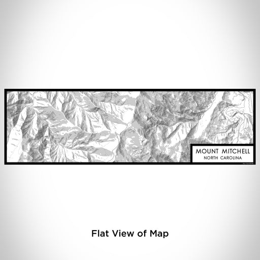 Flat View of Map Custom Mount Mitchell North Carolina Map Enamel Mug in Classic