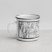 Left View Custom Mount Mitchell North Carolina Map Enamel Mug in Classic