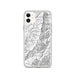 Custom iPhone 11 Mount Mitchell North Carolina Map Phone Case in Classic