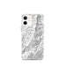 Custom iPhone 12 mini Mount Mitchell North Carolina Map Phone Case in Classic