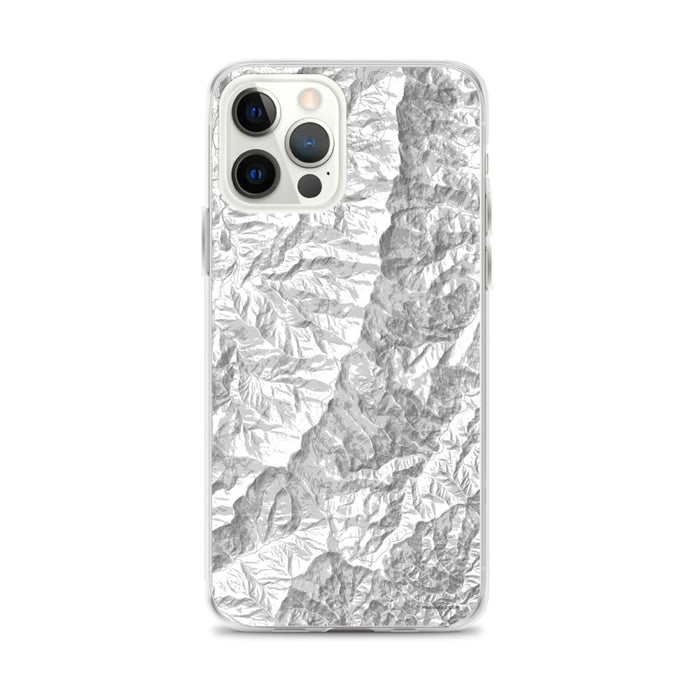 Custom iPhone 12 Pro Max Mount Mitchell North Carolina Map Phone Case in Classic
