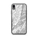 Custom iPhone XR Mount Mitchell North Carolina Map Phone Case in Classic