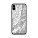 Custom iPhone X/XS Mount Mitchell North Carolina Map Phone Case in Classic