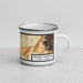 Right View Custom Mount Mitchell North Carolina Map Enamel Mug in Ember
