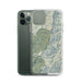 Custom Mount Mitchell North Carolina Map Phone Case in Woodblock