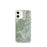 Custom iPhone 12 mini Mount Mitchell North Carolina Map Phone Case in Woodblock
