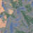 Mount Moosilauke New Hampshire Map Print in Afternoon Style Zoomed In Close Up Showing Details