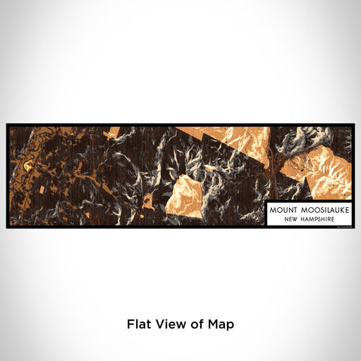Flat View of Map Custom Mount Moosilauke New Hampshire Map Enamel Mug in Ember