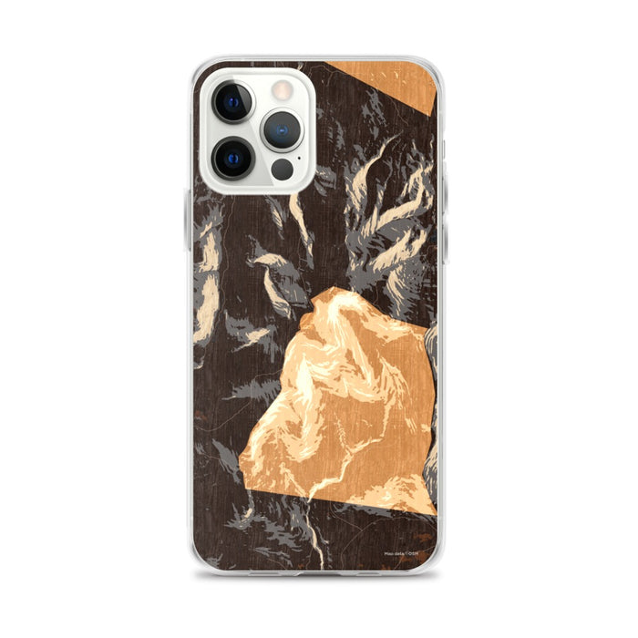 Custom Mount Moosilauke New Hampshire Map iPhone 12 Pro Max Phone Case in Ember