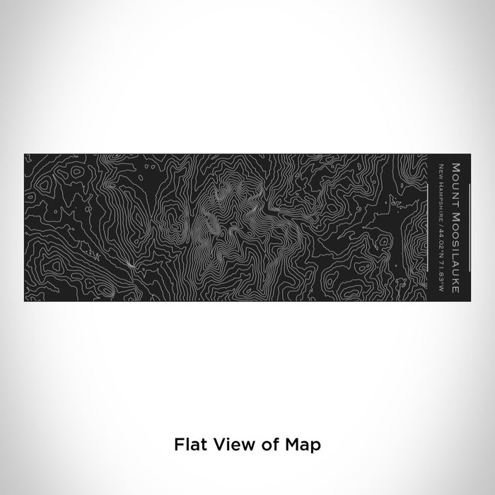 Rendered View of Mount Moosilauke New Hampshire Map Engraving on 10oz Stainless Steel Insulated Cup with Sliding Lid in Black