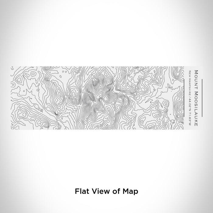 Rendered View of Mount Moosilauke New Hampshire Map Engraving on 10oz Stainless Steel Insulated Cup with Sliding Lid in White
