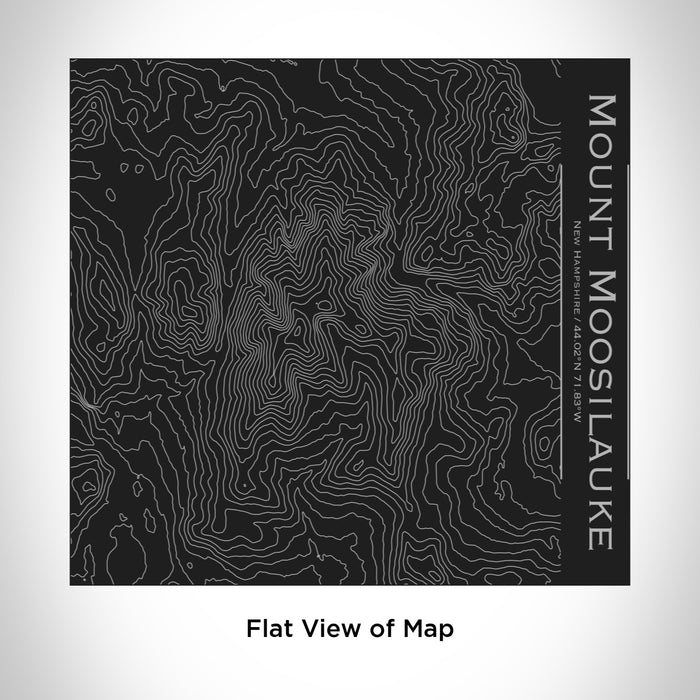 Rendered View of Mount Moosilauke New Hampshire Map Engraving on 17oz Stainless Steel Insulated Tumbler in Black