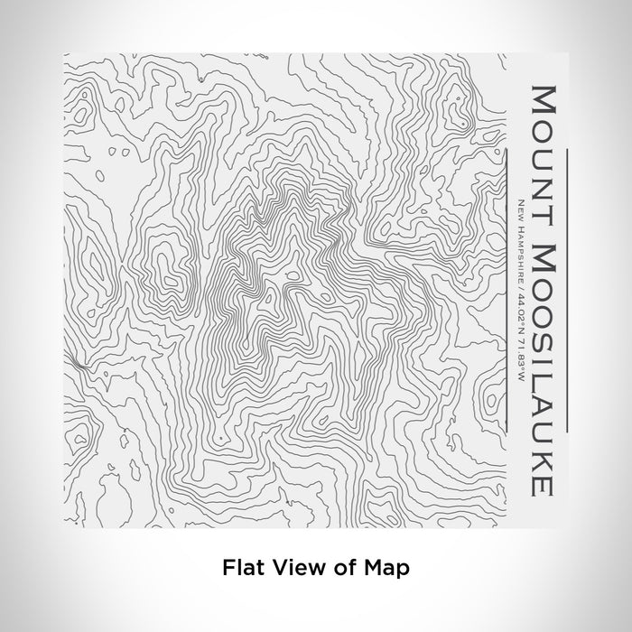 Rendered View of Mount Moosilauke New Hampshire Map Engraving on 17oz Stainless Steel Insulated Tumbler in White