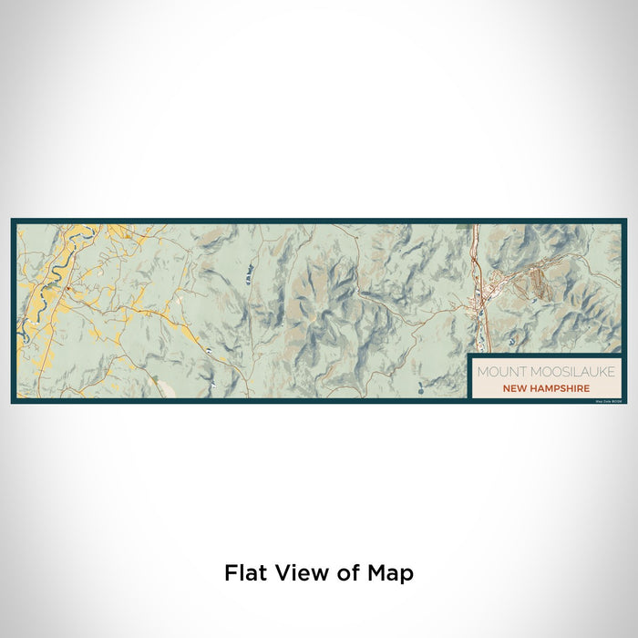 Flat View of Map Custom Mount Moosilauke New Hampshire Map Enamel Mug in Woodblock